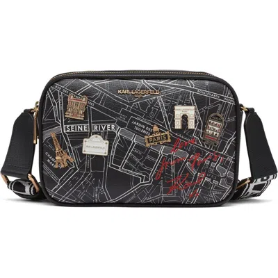 Karl Lagerfeld Paris Maybelle Crossbody In Black Multi