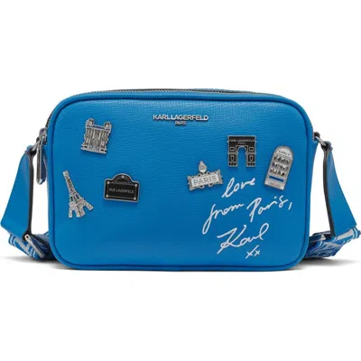 Karl Lagerfeld Paris Maybelle Crossbody In Pathalo Blue