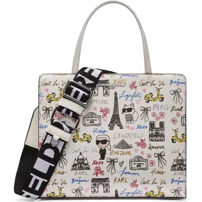 Karl Lagerfeld Paris Maybelle Satchel In Multi