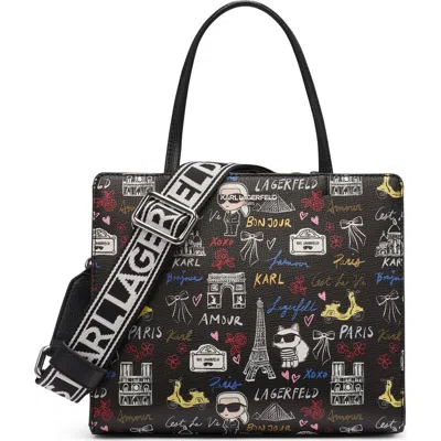 Karl Lagerfeld Paris Maybelle Satchel In Multi