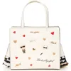 Karl Lagerfeld Paris Maybelle Satchel In Multi/white