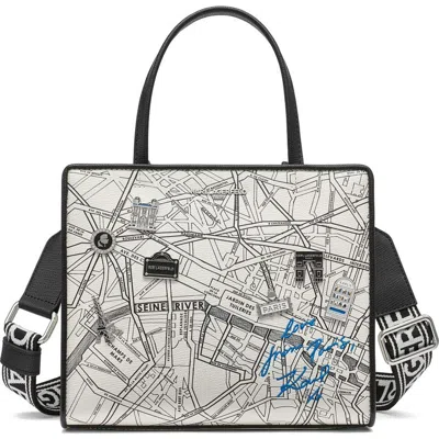 Karl Lagerfeld Paris Maybelle Satchel In True White Multi