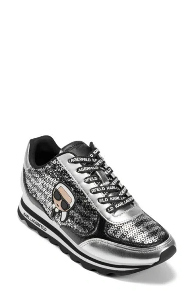 Karl Lagerfeld Paris Meade Platform Sneaker In Black