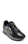 Karl Lagerfeld Paris Meade Platform Sneaker In Black