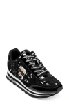 Karl Lagerfeld Paris Meade Platform Sneaker In Black