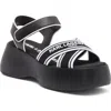 Karl Lagerfeld Paris Meddi Platform Sandal In Black