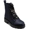 Karl Lagerfeld Paris Mela Combat Boot In Animal Print