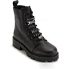 Karl Lagerfeld Paris Mela Combat Boot In Black