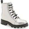 Karl Lagerfeld Paris Mela Lug Sole Boot In Gray