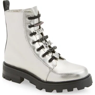 Karl Lagerfeld Paris Mela Lug Sole Boot In Gray