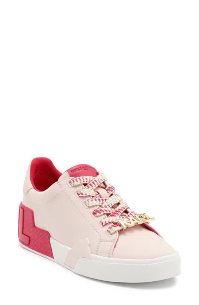 Karl Lagerfeld Paris Melora Lace-up Sneaker In Pink