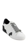 Karl Lagerfeld Paris Melora Sneaker In Black/bright White