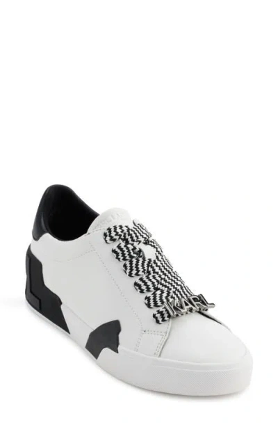 Karl Lagerfeld Paris Melora Sneaker In Black/bright White