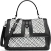 Karl Lagerfeld Paris Mercerie Crossbody In Black/white