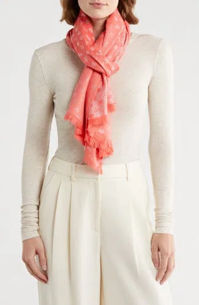 Karl Lagerfeld Paris Metallic Logo Scarf