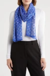 Karl Lagerfeld Paris Metallic Logo Scarf