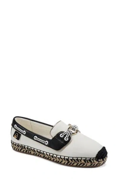 Karl Lagerfeld Paris Miami Espadrille Boat Shoe In Multi