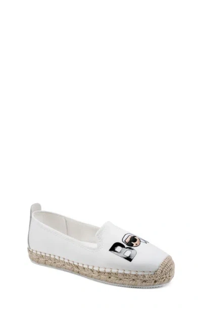 Karl Lagerfeld Paris Michaela Bonjour Espadrille In White