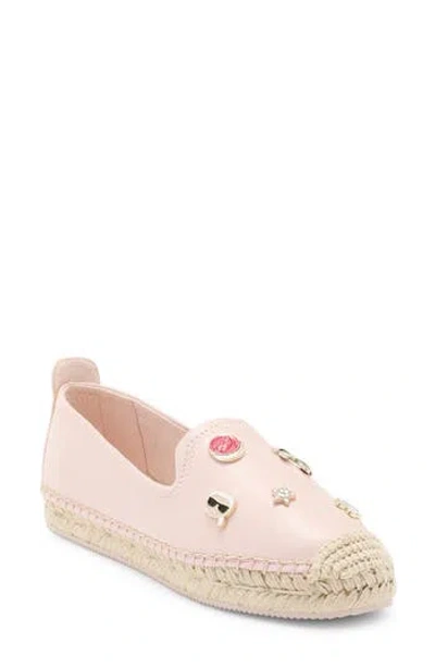 Karl Lagerfeld Paris Michaela Macaron Espadrille Flat In Pink