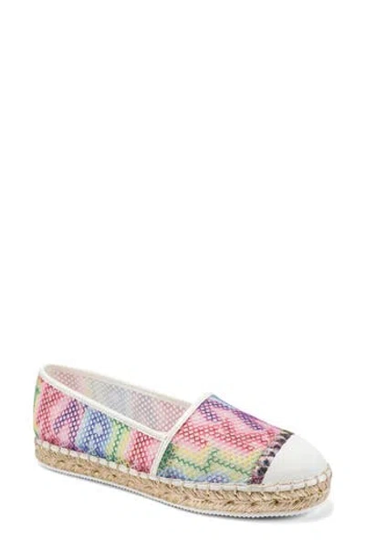 Karl Lagerfeld Paris Millicent Espadrille Flat In Multi