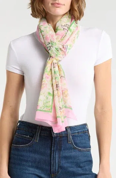 Karl Lagerfeld Paris Monet Paris Chiffon Wrap In Neutral
