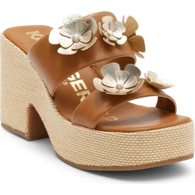 Karl Lagerfeld Paris Moracco Double Band Sandal In Brown