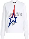 Karl Lagerfeld Paris Organic-cotton Sweatshirt In White