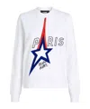 Karl Lagerfeld Paris Organic-cotton Sweatshirt In White