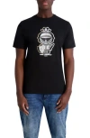 Karl Lagerfeld Paris Outline Karl Amour Cotton Graphic T-shirt In Black