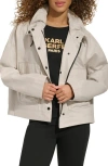 Karl Lagerfeld Paris Oversize Jacket In Sand