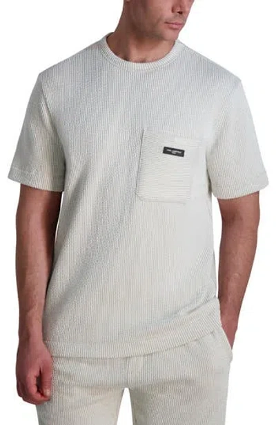 Karl Lagerfeld Paris Oversize Texture T-shirt In Brown