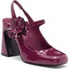 Shop Karl Lagerfeld Paris Pacer Mary Jane Pump In Red Plum