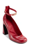 Karl Lagerfeld Paris Pavla Ankle Strap Pump In Classic Red