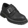 Karl Lagerfeld Paris Pebble Leather Monk Strap Shoe In Animal Print