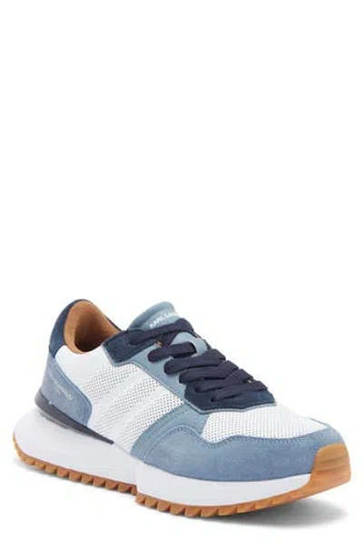 Karl Lagerfeld Paris Perforated Sneaker In Blue
