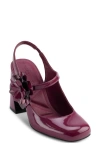 Karl Lagerfeld Paris Pierra Slingback Pump In Red Plum