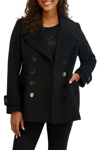 KARL LAGERFELD KARL LAGERFELD PARIS PIPED DOUBLE BREASTED COAT