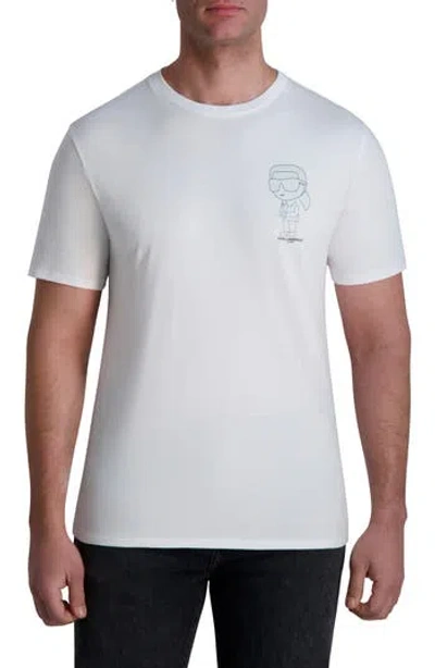 Karl Lagerfeld Paris Pixelated Karl Cotton Graphic T-shirt