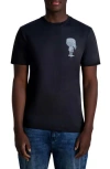 Karl Lagerfeld Paris Pixelated Karl Cotton Graphic T-shirt