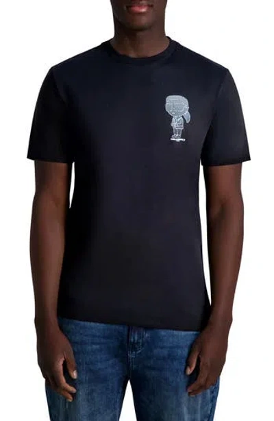 Karl Lagerfeld Paris Pixelated Karl Cotton Graphic T-shirt