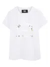 Karl Lagerfeld Paris-print T-shirt In White