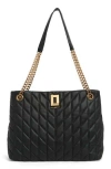 KARL LAGERFELD KARL LAGERFELD PARIS QUILTED LEATHER TOTE