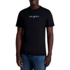 Karl Lagerfeld Paris Raised Camo Logo Graphic T-shirt In Black