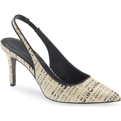 Karl Lagerfeld Paris Rosalyn Pointed Toe Slingback Pump In Black