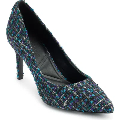 Karl Lagerfeld Paris Royale Ankle Strap Sandal In Black Multi