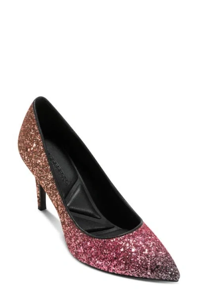 Karl Lagerfeld Paris Royale Ombré Glitter Pump In Multi