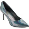 Karl Lagerfeld Paris Royale Pointed Toe Pump In Oxidized Blue