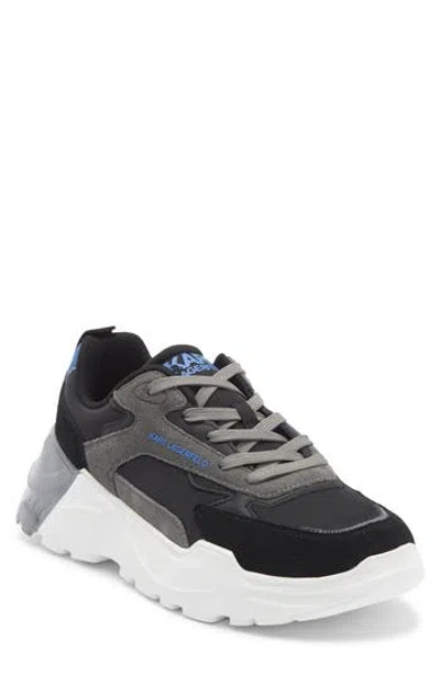 Karl Lagerfeld Men's Leather & Nylon Runner Sneakers In Gray