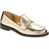 Karl Lagerfeld Paris Rylin Loafer In Deep Gold