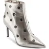 Karl Lagerfeld Paris Saina Metallic Bootie In Pewter